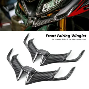 CARBON PRINT HEADLIGHT FRONT FAIRING WINGLETS (UNIVERSAL) (W-02)